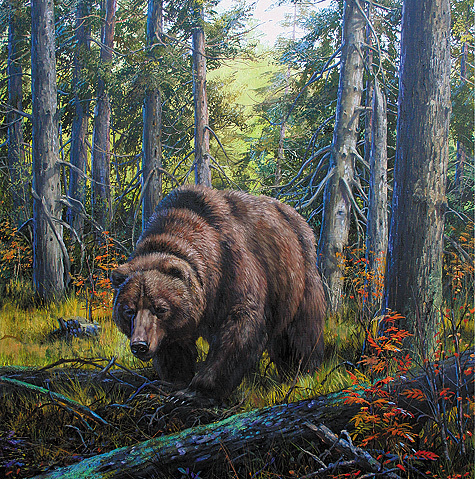 Изображение Т.И. Данчурова. В лесной чаще (2007 г.). Из частного собрания.