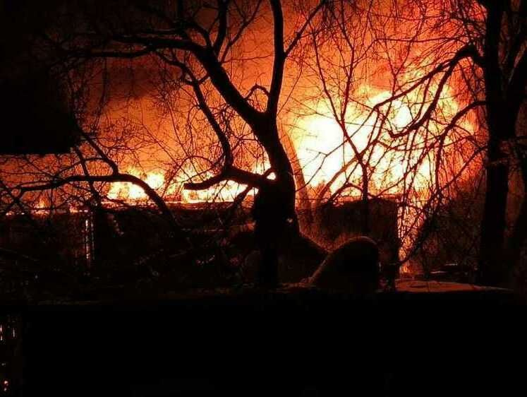 Под Вязьмой в огне заживо погибли около сотни домашних животных