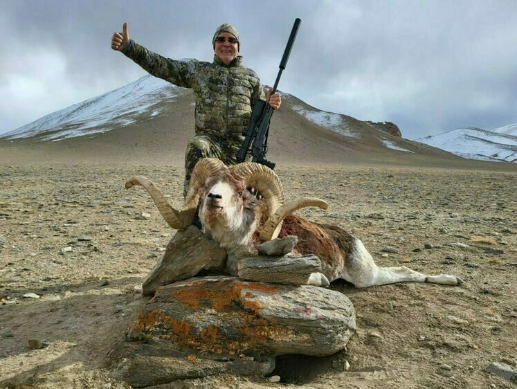 Изображение В Таджикистане российский охотник добыл заветный трофей - аргали