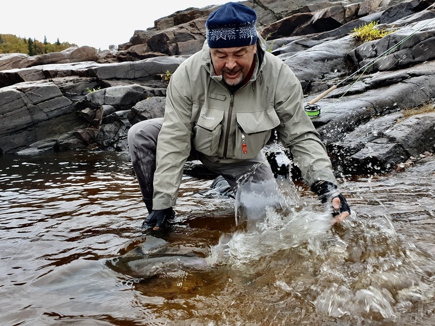 Изображение Ну и традиционно: как бы ни было приятно ловить, а отпускать в разы приятнее. Фото: Шеляга Геннадия. 