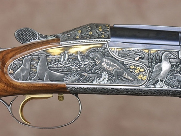 Изображение Ружье Krieghoff K-80/S. Галапагосские острова и искусство гравировки