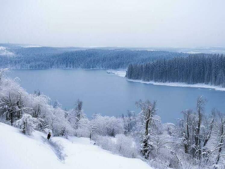 Изображение Рыбалка не удалась на озере Ильмень в Рождество