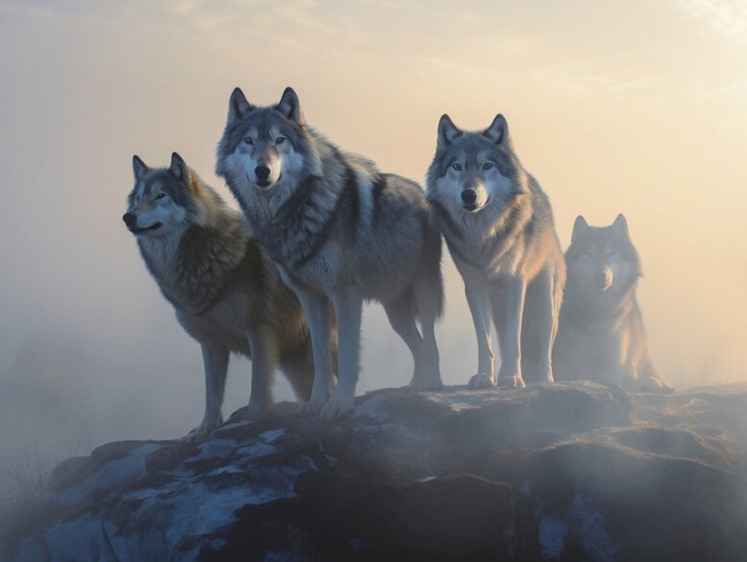 Изображение В Тыве  за девять дней января ликвидировано пять  волков