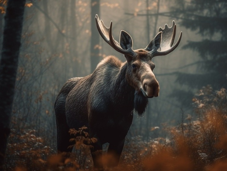 Изображение В Мордовии охотник застрелил лося и бросил его в лесу из-за опаски