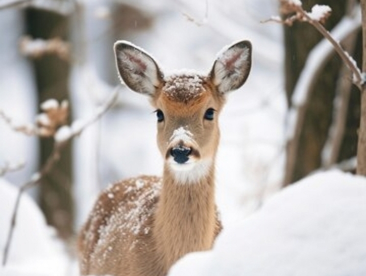 Изображение В Омской области раненую косулю поселили в клетке с козлом 