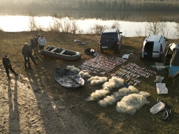 Изображение На Оке в нерест рыбы поймали банду браконьеров