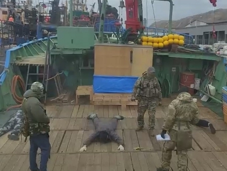 Изображение В порту Невельск взяли браконьеров с 11-ю тоннами морского ежа