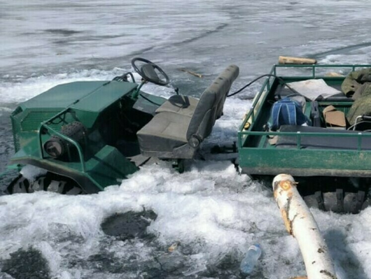 Изображение Рыболовы приняли водохранилище за болото и провалились
