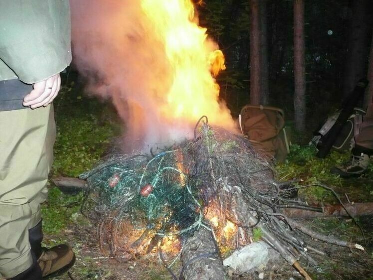 Сотрудники полиции по запаху обнаружили браконьерский улов