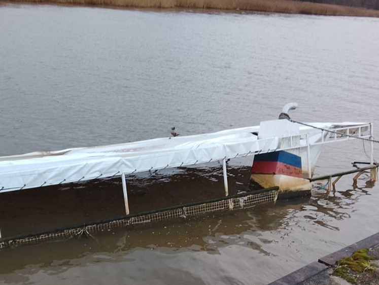 Граждане требуют убрать затонувшее в Калининграде судно