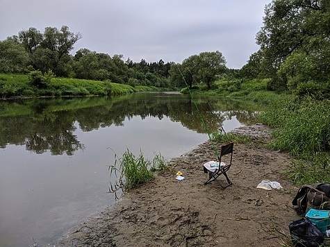 Изображение Донка на малой реке в начале лета