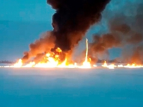 Изображение Вспыхнувший на Оби газопровод нанес ущерб в 284 миллиона рублей