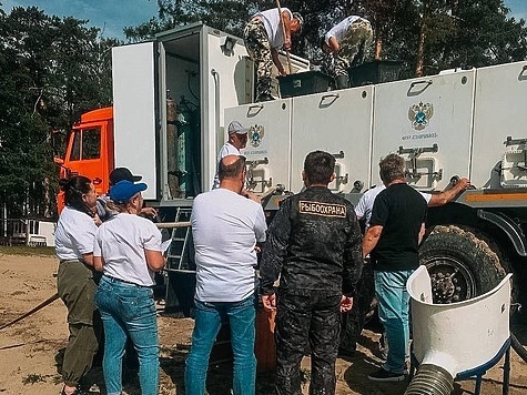 Изображение Озеро Балтым пополнилось молодью сазана-годовика