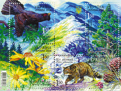 Изображение Боровая дичь на почтовых марках