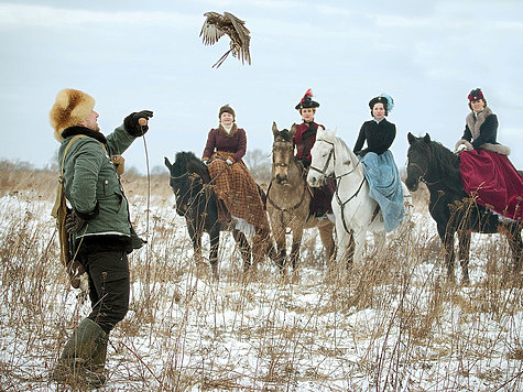 Изображение Конная охота с ловчими птицами
