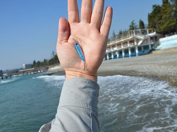 Изображение Особенно уловистая приманка для ловли саргана. Фото: Геннадий Шеляг.