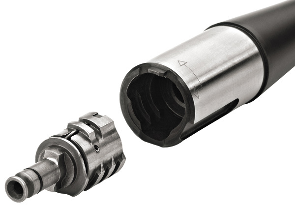 Изображение Карабин Merkel RX. Helix оснащен затвором с поворачивающейся боевой личинкой и коротким ходом рукоятки.