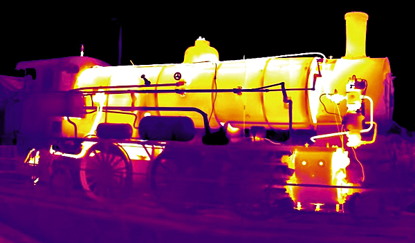 Изображение Так выглядит паровоз в тепловифзионный прибор.
ФОТО JAGOKOGO/WIKIMEDIA.ORG (CC BY-SA 3.0)
