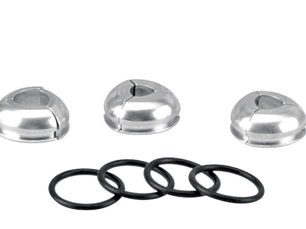 Изображение Коллеты (вставки), используемые для фиксации патронов различных калибров в кинетическом молотке. Фото автора. 