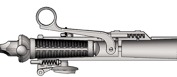 Изображение Кинжал плотно фиксируется в рукоятку конусной посадкой.