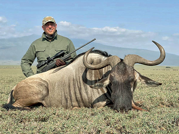 Изображение Великолепный трофей белобородого гну. Фото автора.