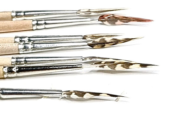 Изображение Жесткое узкое «живописное» перо на кончике крыла вальдшнепа пользуется популярностью у художников и позволяет чертить тонкие линии. Фото автора. 