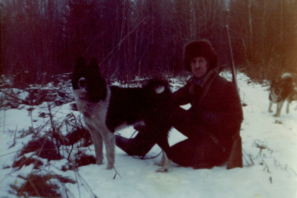 Изображение С Бароном на охоте.