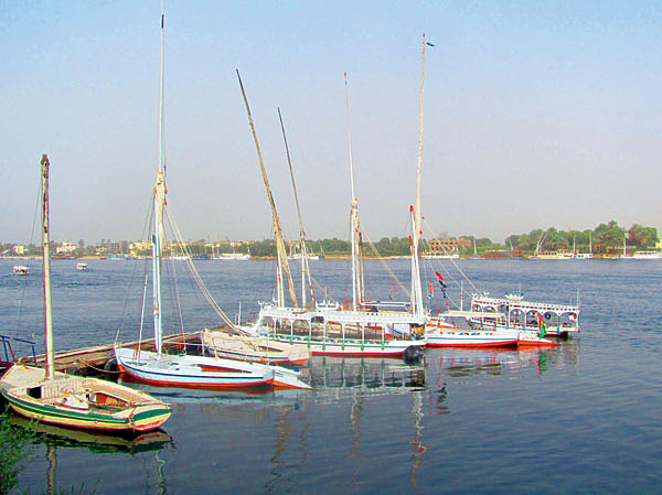 Изображение Небольшие парусные лодки в Египте по традиции называют фелюгами. Фото: Владимир Супруненко.