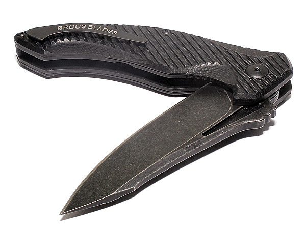 Изображение Нож T4 flipper с вариантом финиша — кислотным стоунвошем.