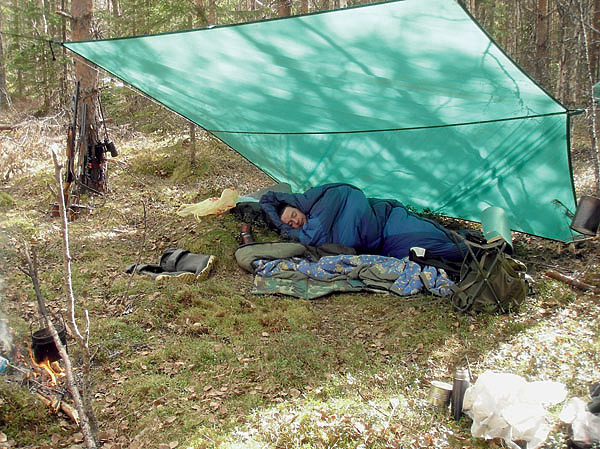 Изображение Под открытым небом спится всегда слаще. Фото автора. 
