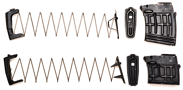 Изображение Пружины пяти- и десятизарядного магазина 
одинаковы. 