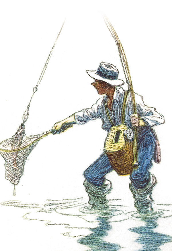 Изображение Долгое время не клевало, и мы дошли почти до южного конца фьорда, а затем решили еще раз пройти вверх — в надежде, что клев будет получше. 