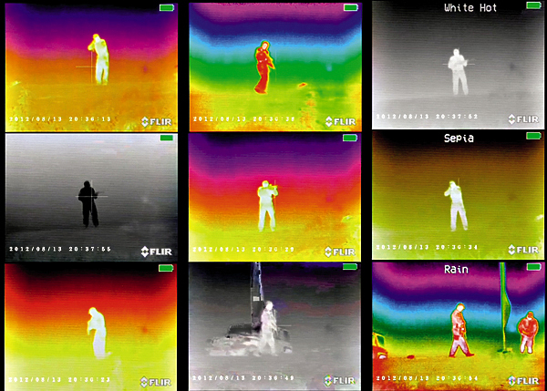 Изображение НАСТРОЙКИ.
Большинство современных тепловизионных приборов позволяют получать картинку, удобную для пользователя в данный момент. Картинка может быть черно-белой или цветной. Объекты, отличающиеся по температуре, в зависимости от настроек прибора могут выглядеть по-разному, и, как следствие, пользователь имеет возможность выбрать наиболее оптимальную картинку в зависимости от требований. Такая особенность делает тепловизионный прибор максимально универсальным.