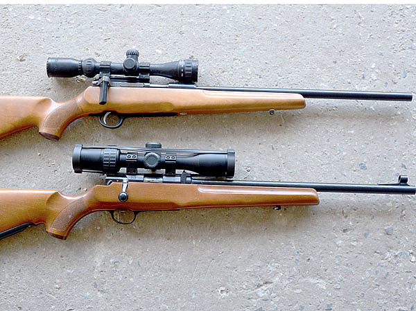 Изображение Винтовки хоть 
и очень похожи, имеют разное устройство 
затвора. Фото автора. 