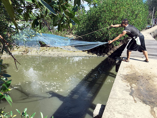 Изображение У местных рыболовов распространена ловля некрупной рыбы сеткой-накидкой. ФОТО WATER ALTERNATIVES PHOTOS/FLICKR.COM (CC BY-NC 2.0) 