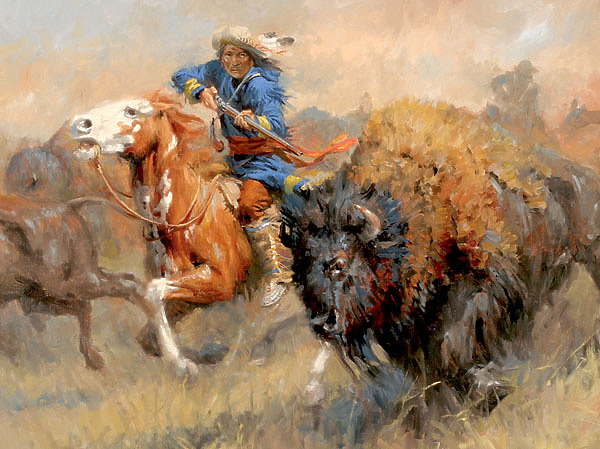 Изображение Для охоты на бизона годилось практически любое оружие.