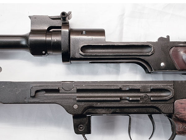 Изображение Коробки обоих карабинов фрезерованные, причем отфрезерованы и посадочные места под оптику. Фото автора. 