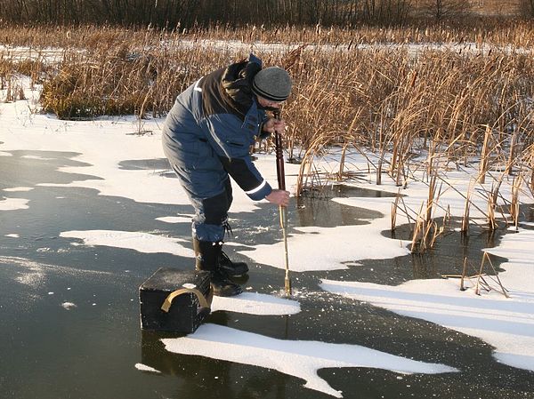 Изображение Первый безопасный лед. Фото: Елена Егорова.