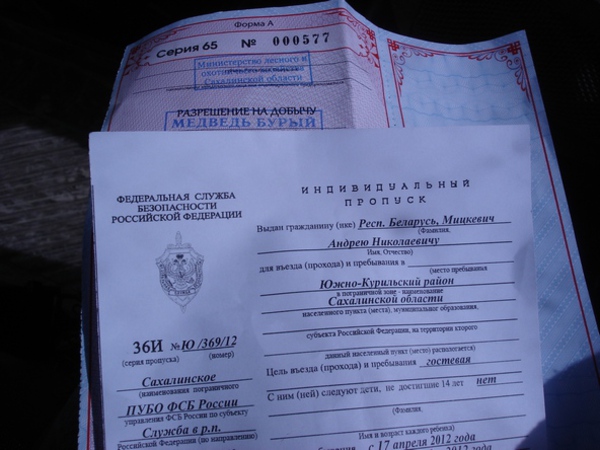 Разрешение в пограничную зону. Разрешение в пограничную зону